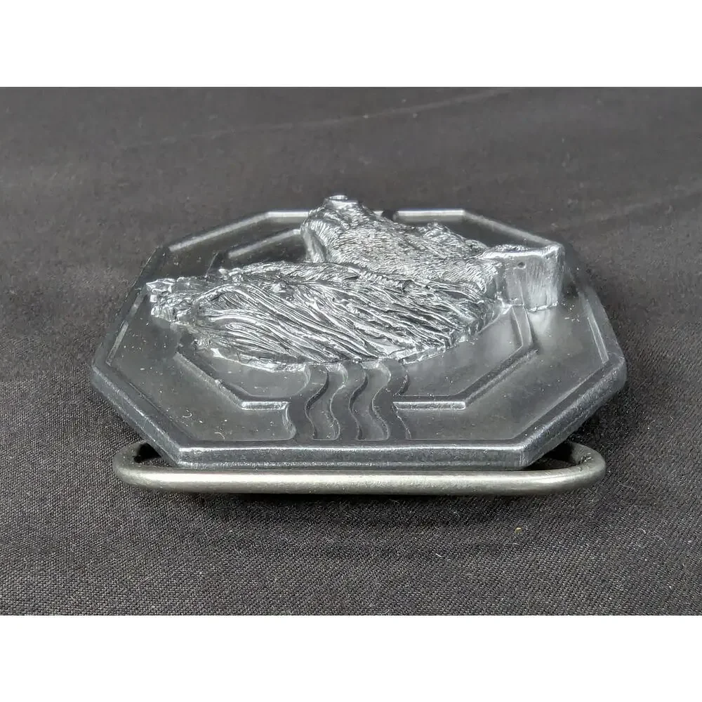 Vintage 1988 Siskiyou Buckle Co Mighty Horse Belt Buckle Solid Pewter Made in...